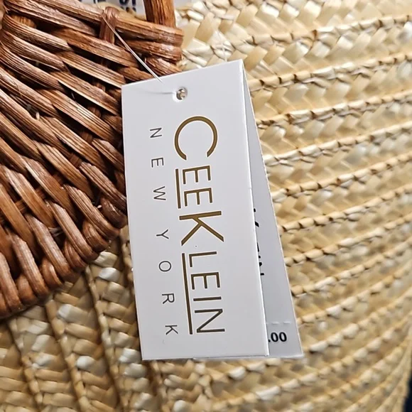 CeeKlein Straw Tote Nwt - Picture 4 of 4